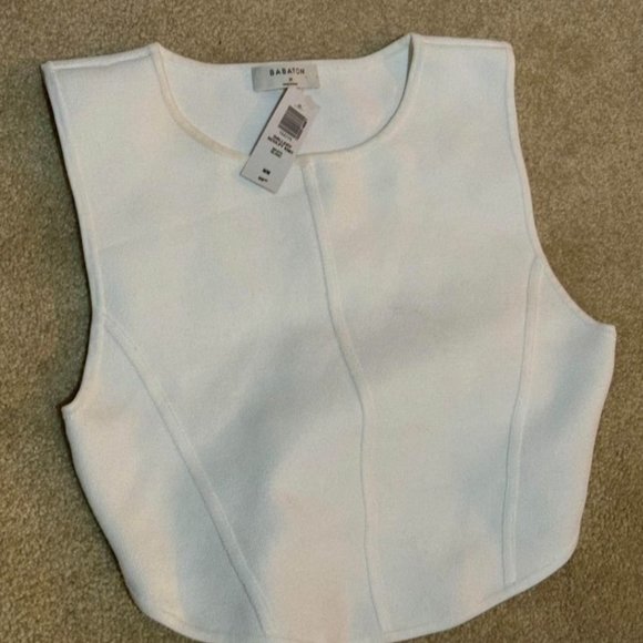 Babaton - Gallery Sculp Knit Tank (Brand new with tag - Medium - Matte Pearl) - Picture 1 of 2